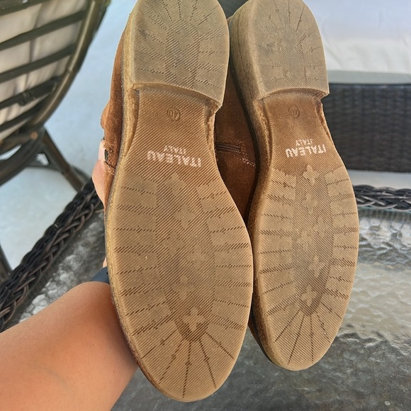 Italeau Foliana Cognac Suede Waterproof Booties | Size 40 (US 9.5/10) - Picture 9 of 13